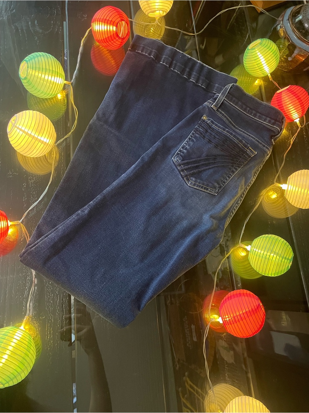 7 For All Mankind Women’s Dark Blue Boot Cut Jeans